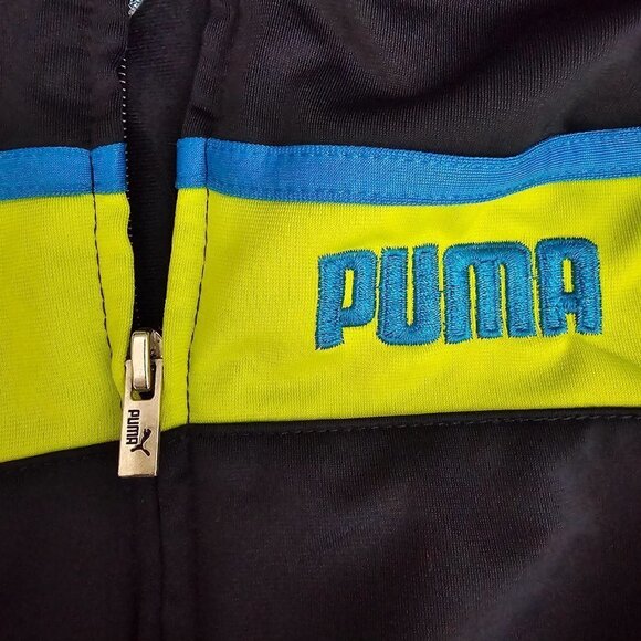 Puma Zip Up Navy Blue Performance Jacket - Picture 6 of 9
